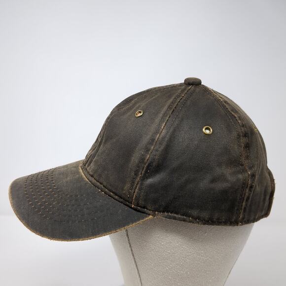 George Slideback Baseball Cap Brown One Size Adjustable Vented Holes Blank - Picture 3 of 9